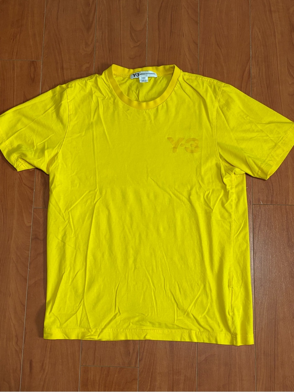 Y-3 Adidas Yohji Yamamoto Yellow Tshirt - Size Medium